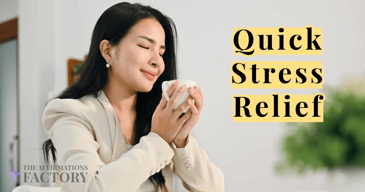 5-minute affirmation for stress relief