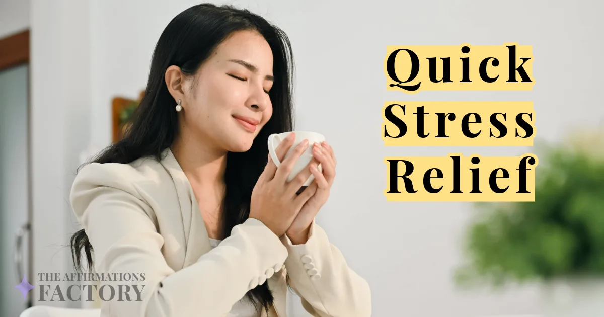 5-minute affirmation for stress relief