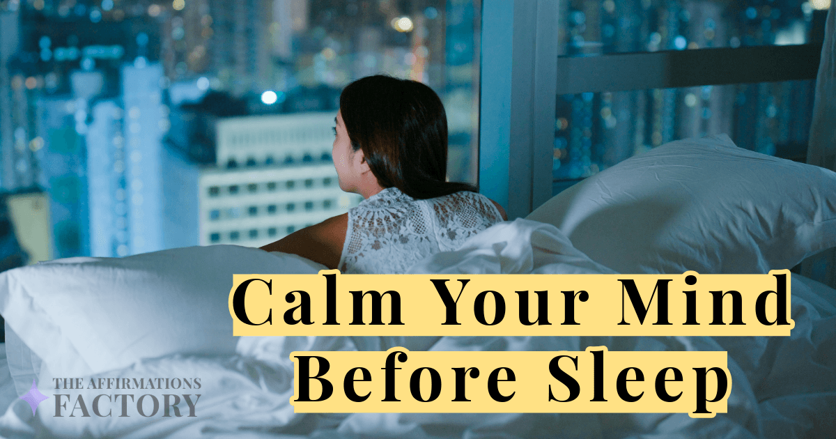 anxiety affirmations for sleep