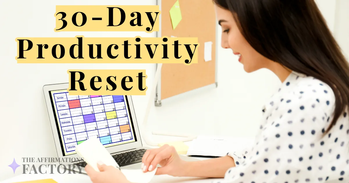 daily productivity affirmations