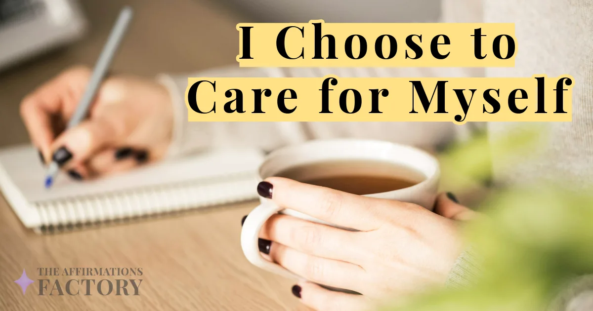 self-care commitment affirmations