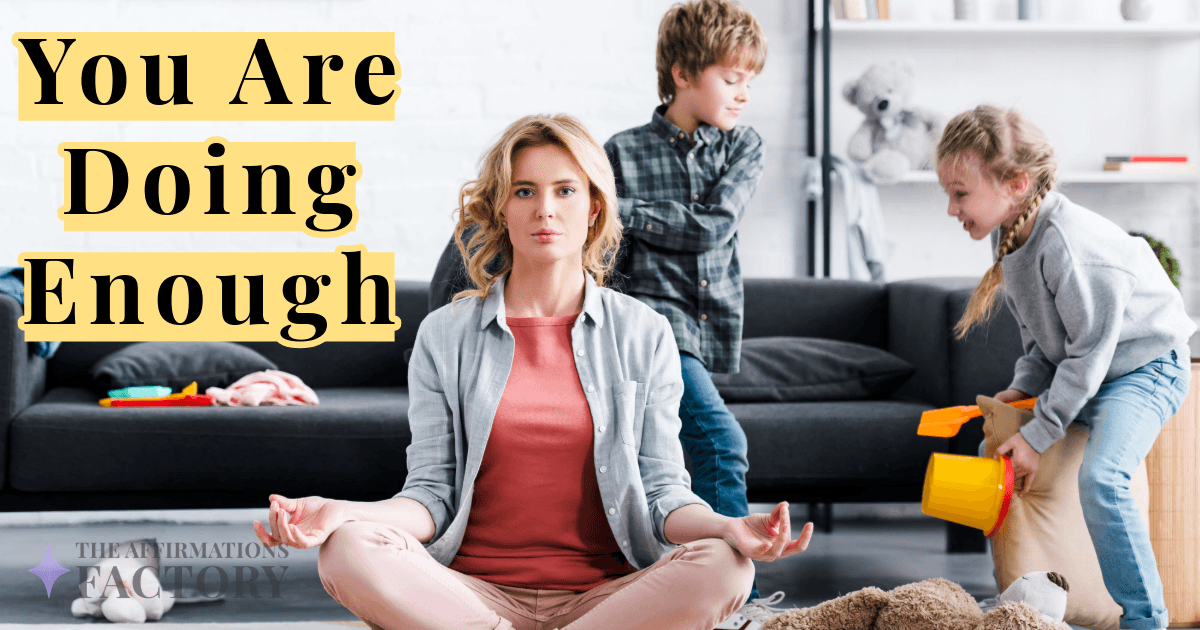 stress reduction affirmations for parents