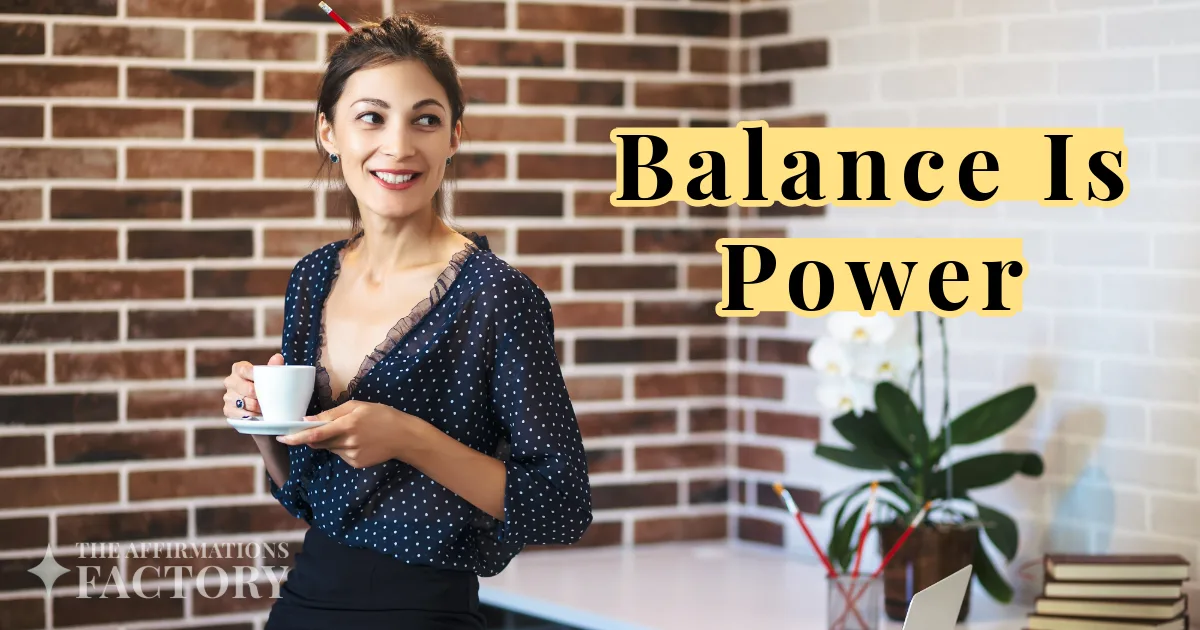 work-life balance affirmations