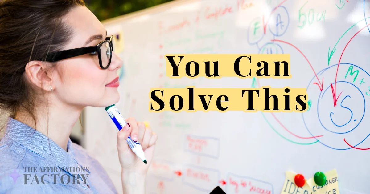 problem-solving affirmations