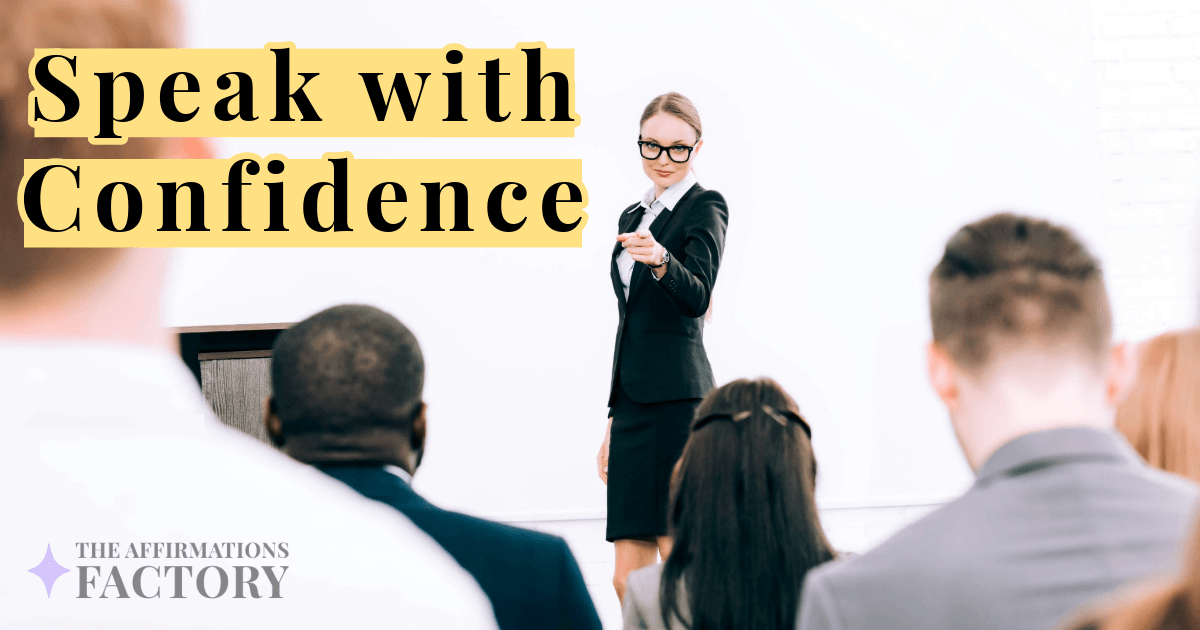 public speaking affirmations