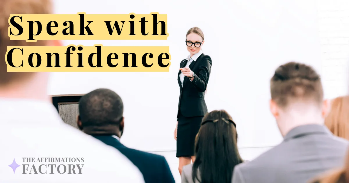 public speaking affirmations